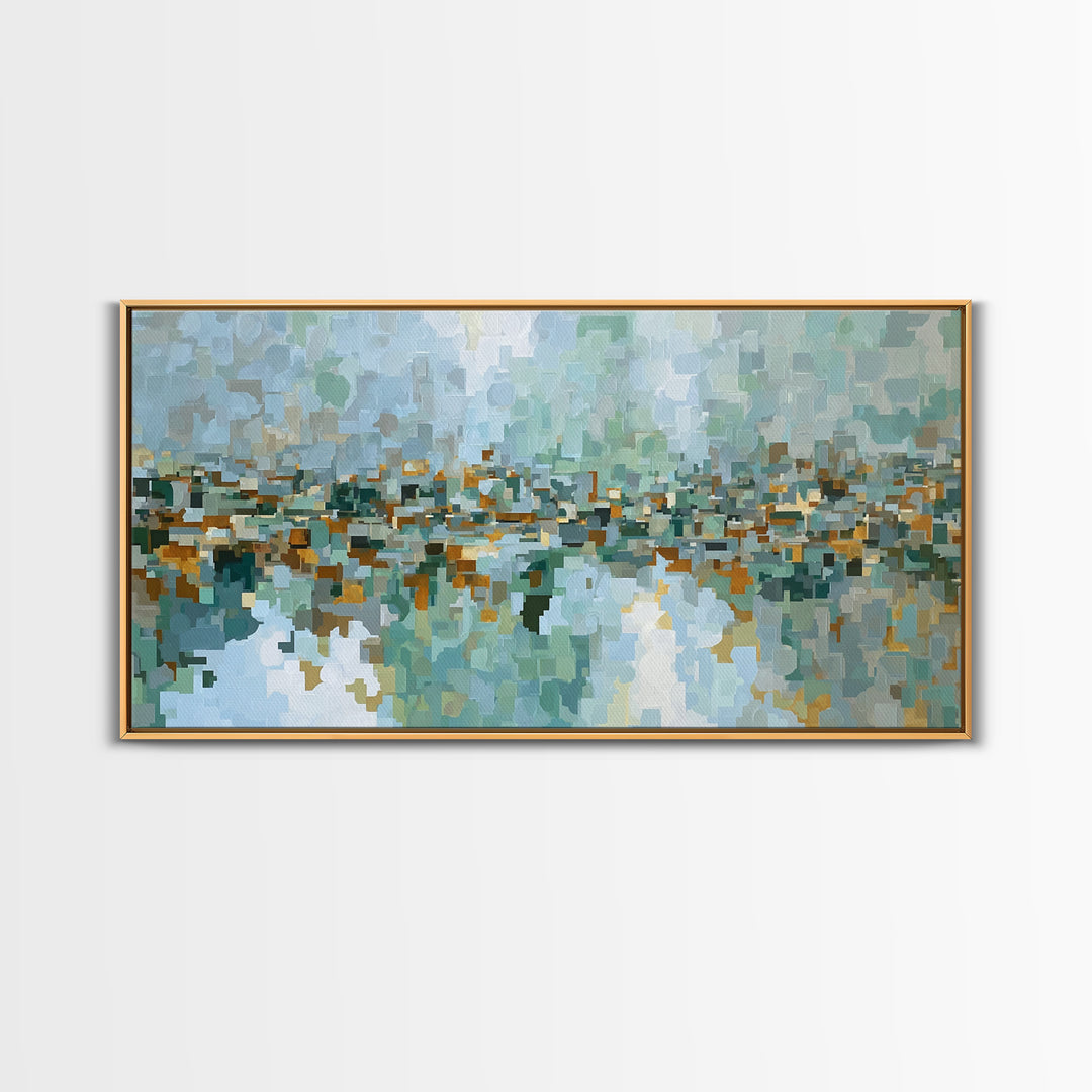 Mid Century Cat Canvas Print, Retro Art, Contemporary Art, Living Room Decor, Abstract Art, Retro, Art Deco, Original Art, RET-2x1-41