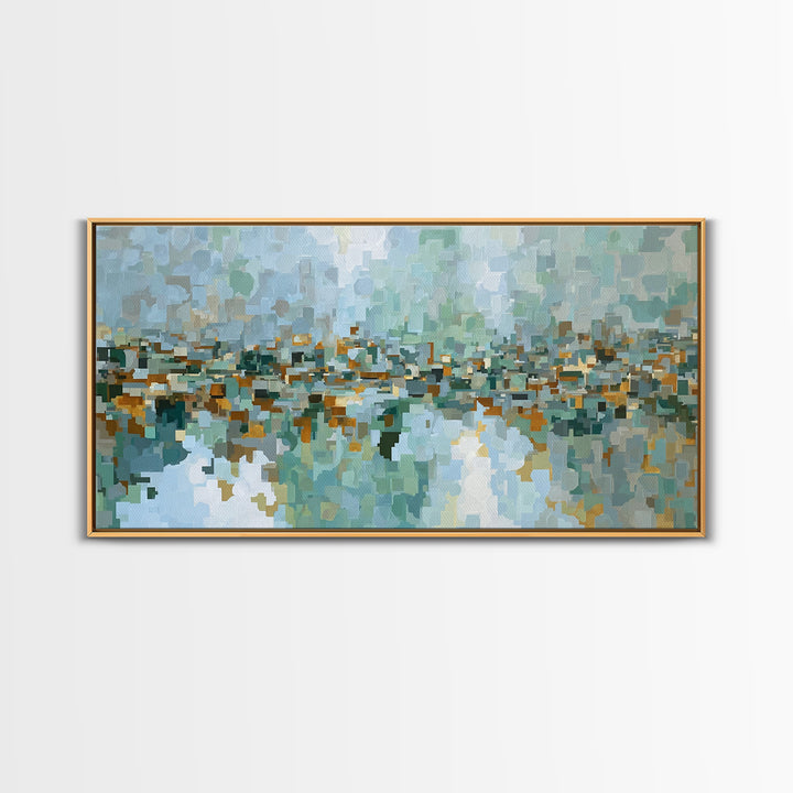 Mid Century Cat Canvas Print, Retro Art, Contemporary Art, Living Room Decor, Abstract Art, Retro, Art Deco, Original Art, RET-2x1-41