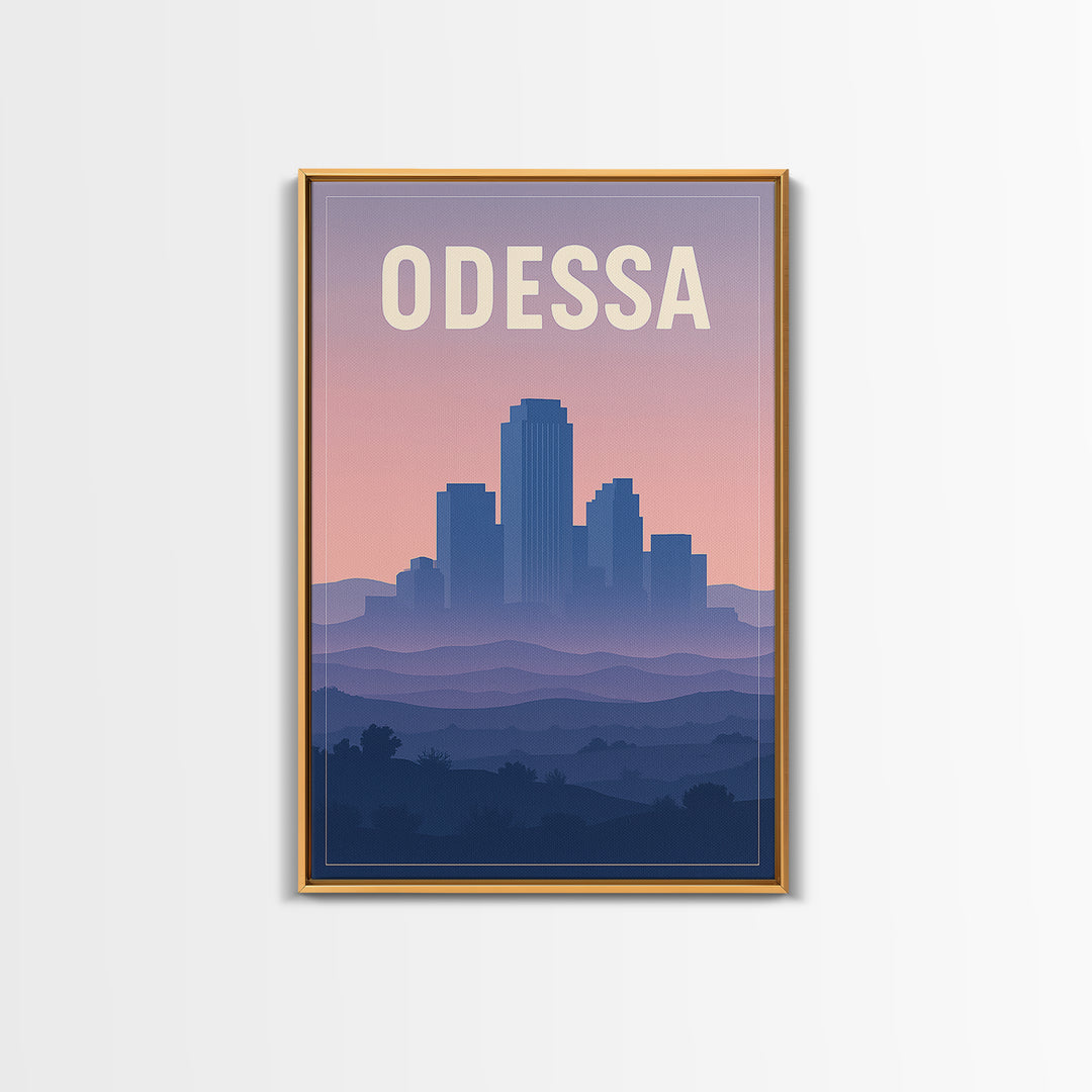 Odessa Travel Poster, Framed Canvas Print, Classic Travel Poster Art, Odessa City Art, Travel Poster Set, Vintage City Poster, Wall Art
