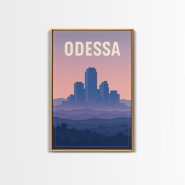 Odessa Travel Poster, Framed Canvas Print, Classic Travel Poster Art, Odessa City Art, Travel Poster Set, Vintage City Poster, Wall Art
