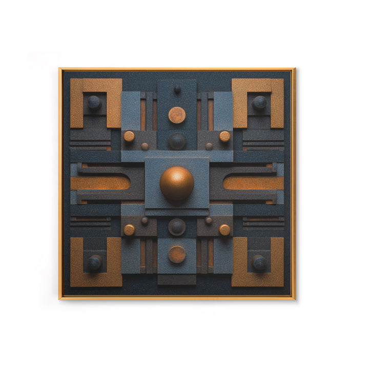 Sound Booth Foam Pattern Transformed into Design Canvas Print, Recording Studio Art, Musician Posters, Studio Decor, Analog, RSA-1x1-24
