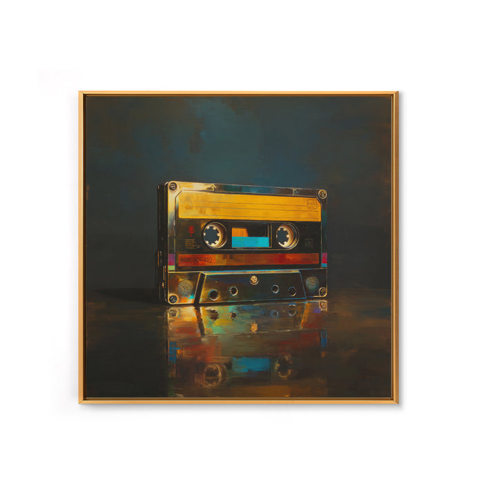 Retro Cassette Tape Canvas Print, Recording Studio Art, Rock Music Art, Studio Decor, Fine Art, Analog, Art Print, Room Decor, RSA-1x1-59