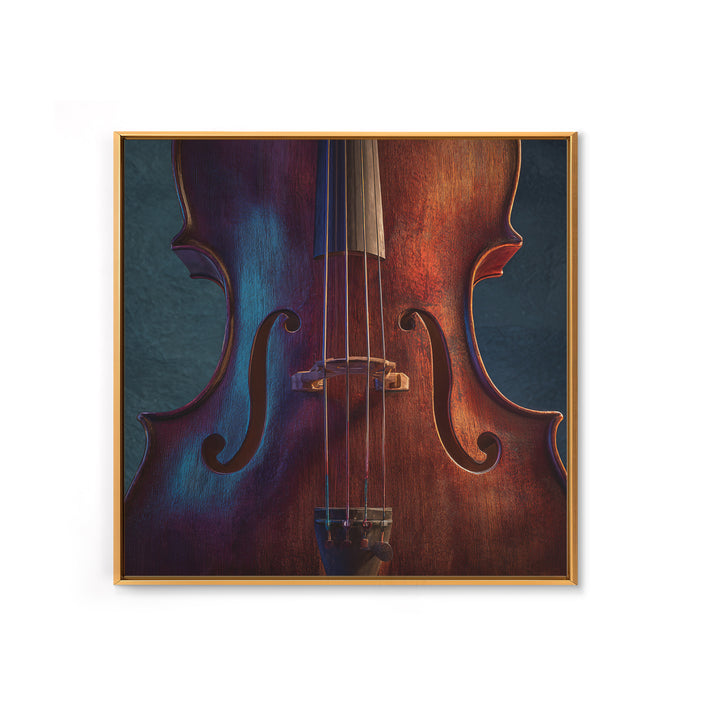 Cello Curve Closeup Framed Canvas Print, Recording Studio Art, Headphones Poster, Studio Decor, Analog, Fine Art Print, RSA-1x1-68