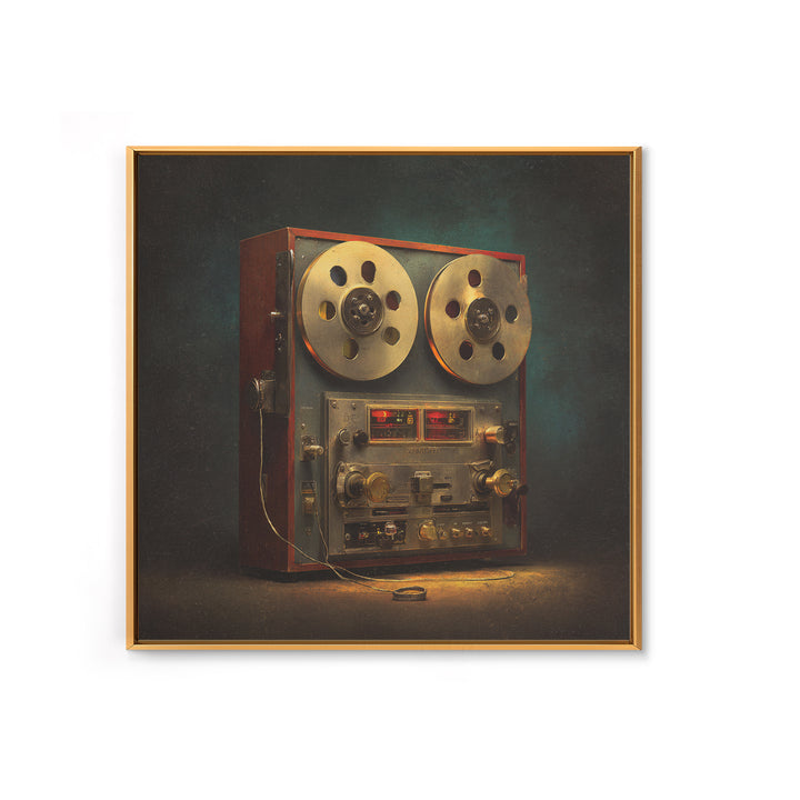 Reel to Reel Tape Machine Canvas Print, Recording Studio Art, Gallery Decor, Studio Decor, Fine Art, Analog, Contemporary Art, RSA-1x1-98