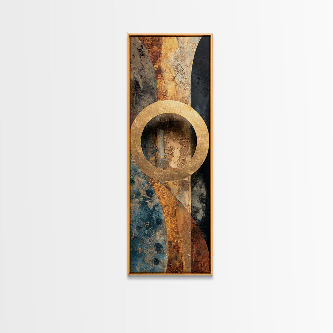 Vinyl Groove Closeup as Circular Abstract Canvas Print, Recording Studio Art, Music Decor, Studio Decor, Abstract Art, Analog, RSA-1x3-2
