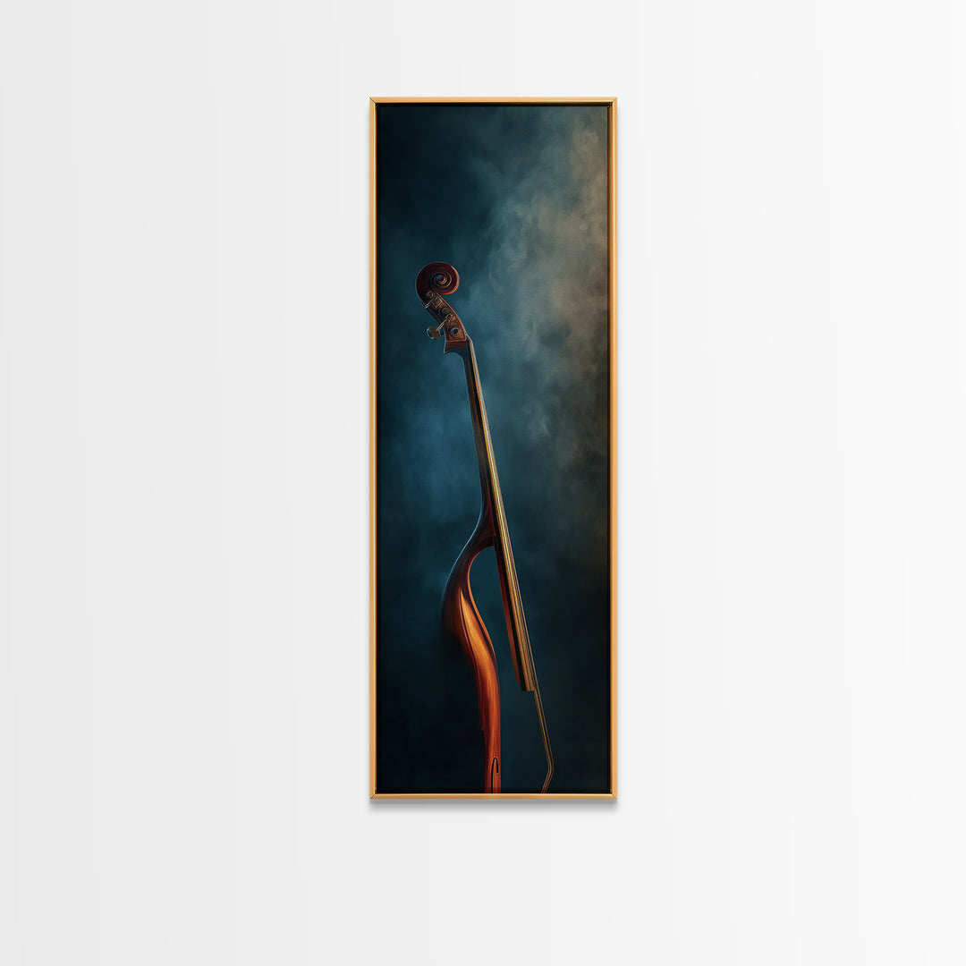 Cello Curve Closeup Canvas Print, Recording Studio Art, Contemporary Art, Studio Decor, Fine Art, Analog, Digital Download Art, RSA-1x3-56