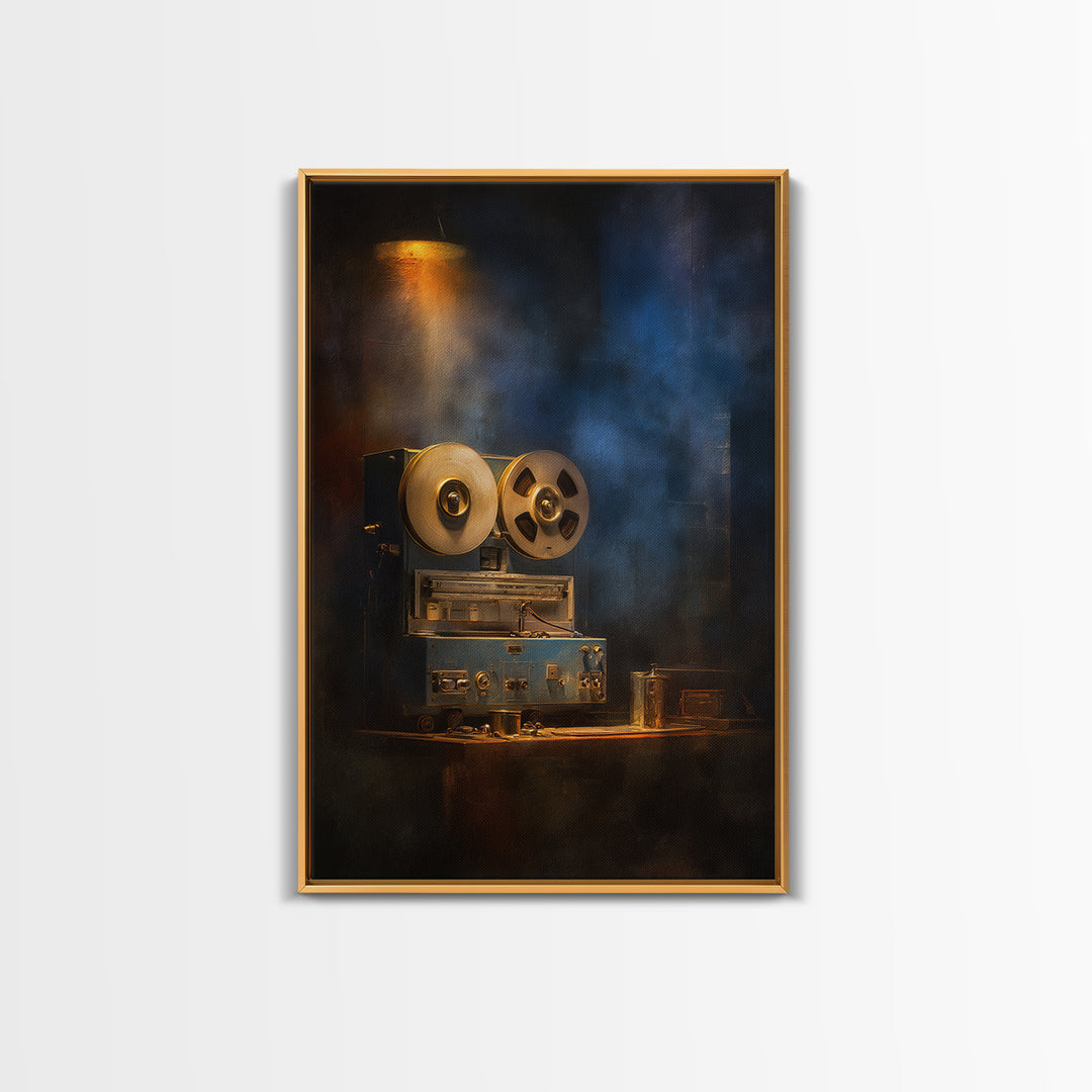 Reel to Reel Tape Machine Canvas Print, Recording Studio Art, Contemporary Art, Studio Decor, Analog, Digital Download Art, RSA-2x3-82