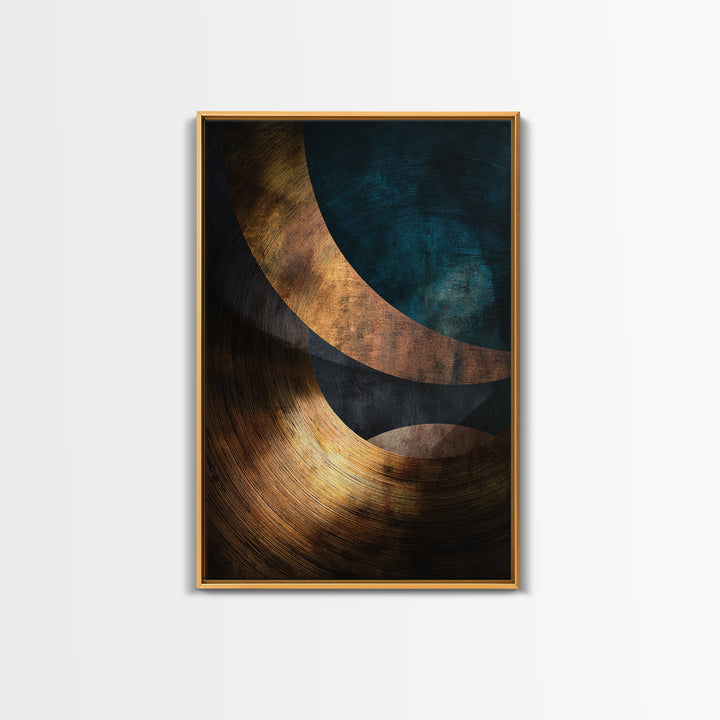 Vinyl Groove Closeup as Circular Abstract Canvas Print, Recording Studio Art, Printable Wall Art, Studio Decor, Analog, RSA-2x3-94