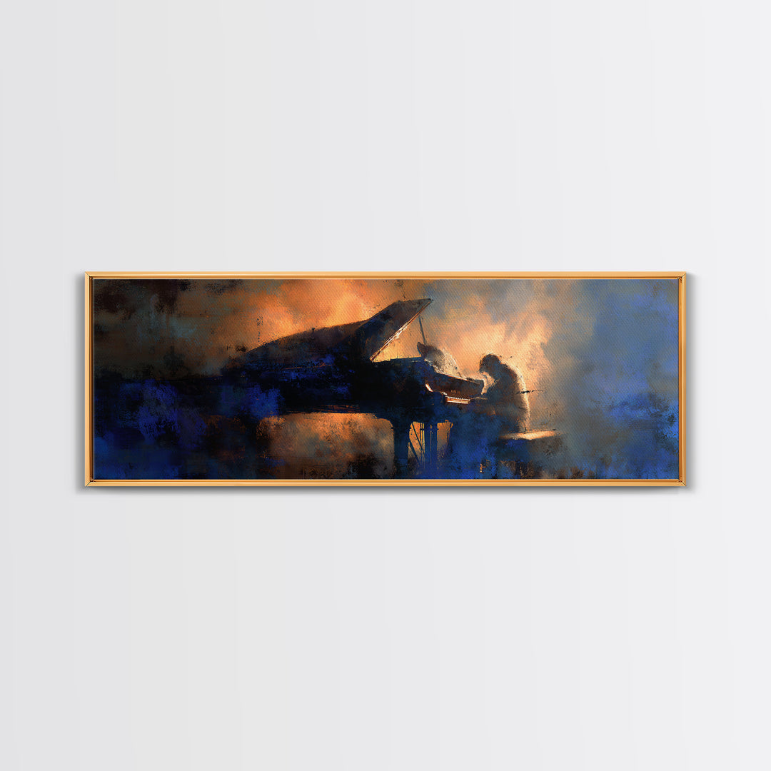 Album Cover Abstract Without Readable Text Canvas Print, Recording Studio Art, Music Wall Decor, Studio Decor, Abstract Art, RSA-3x1-14