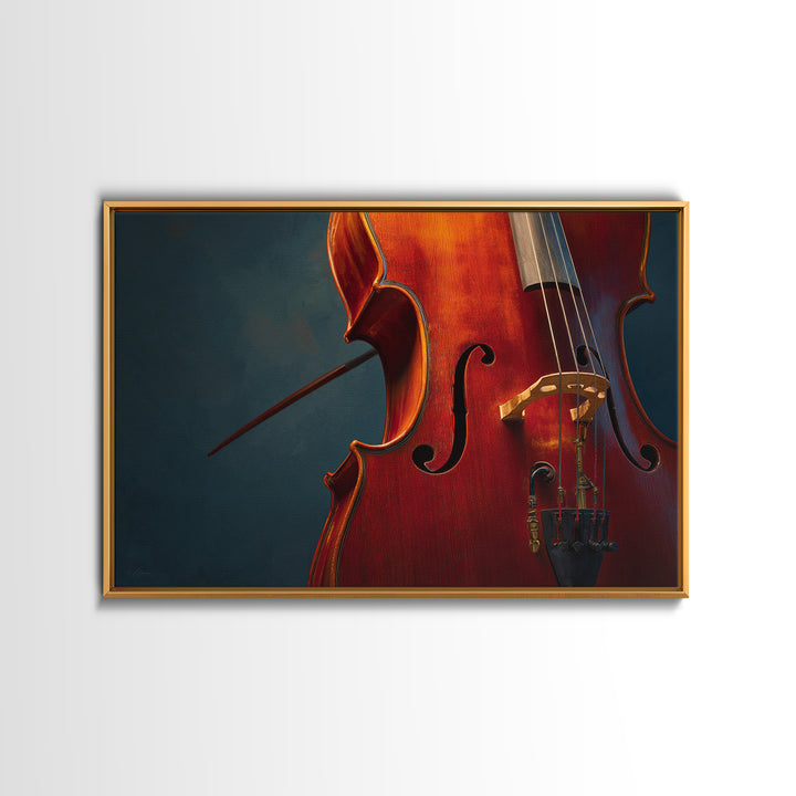 Cello Curve Closeup Canvas Print, Recording Studio Art, Digital Download Art, Studio Decor, Analog, Downloadable Print, RSA-3x2-48