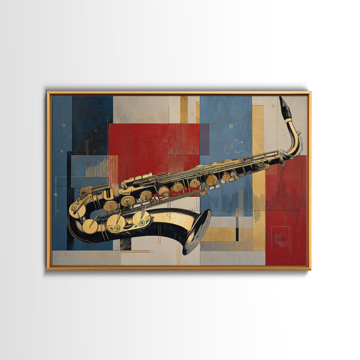 Soundwave Abstract with Black and Gold Lines Framed Canvas Print, Recording Studio Art, Boho Decor, Studio Decor, Abstract Art, RSA-3x2-55