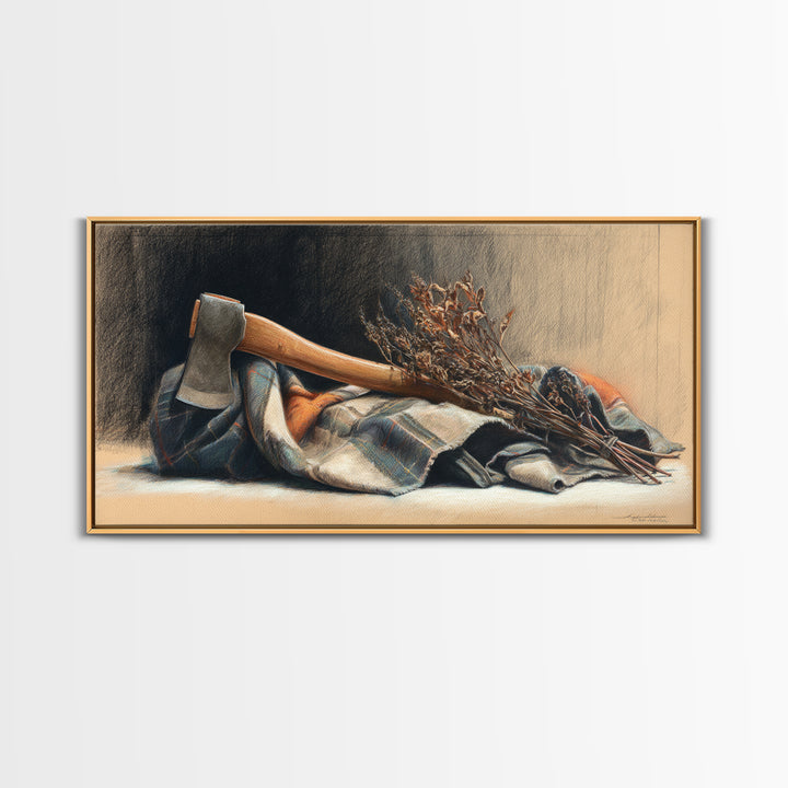 Wood Grain Abstract Canvas Print, Rustic Art, Digital Prints, Farmhouse Decor, Abstract Art, Rustic, 3d Wall Art, RUS-2x1-52