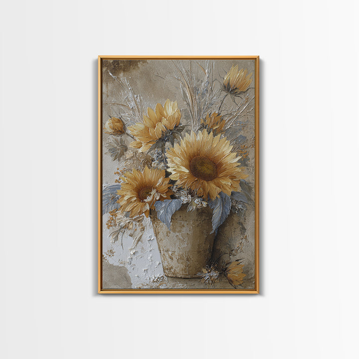 Old Boots Filled Framed Canvas Print, Rustic Art, Wall Art, Farmhouse Decor, Rustic, Living Room Decor, Abstract Wall Art, RUS-2x3-38