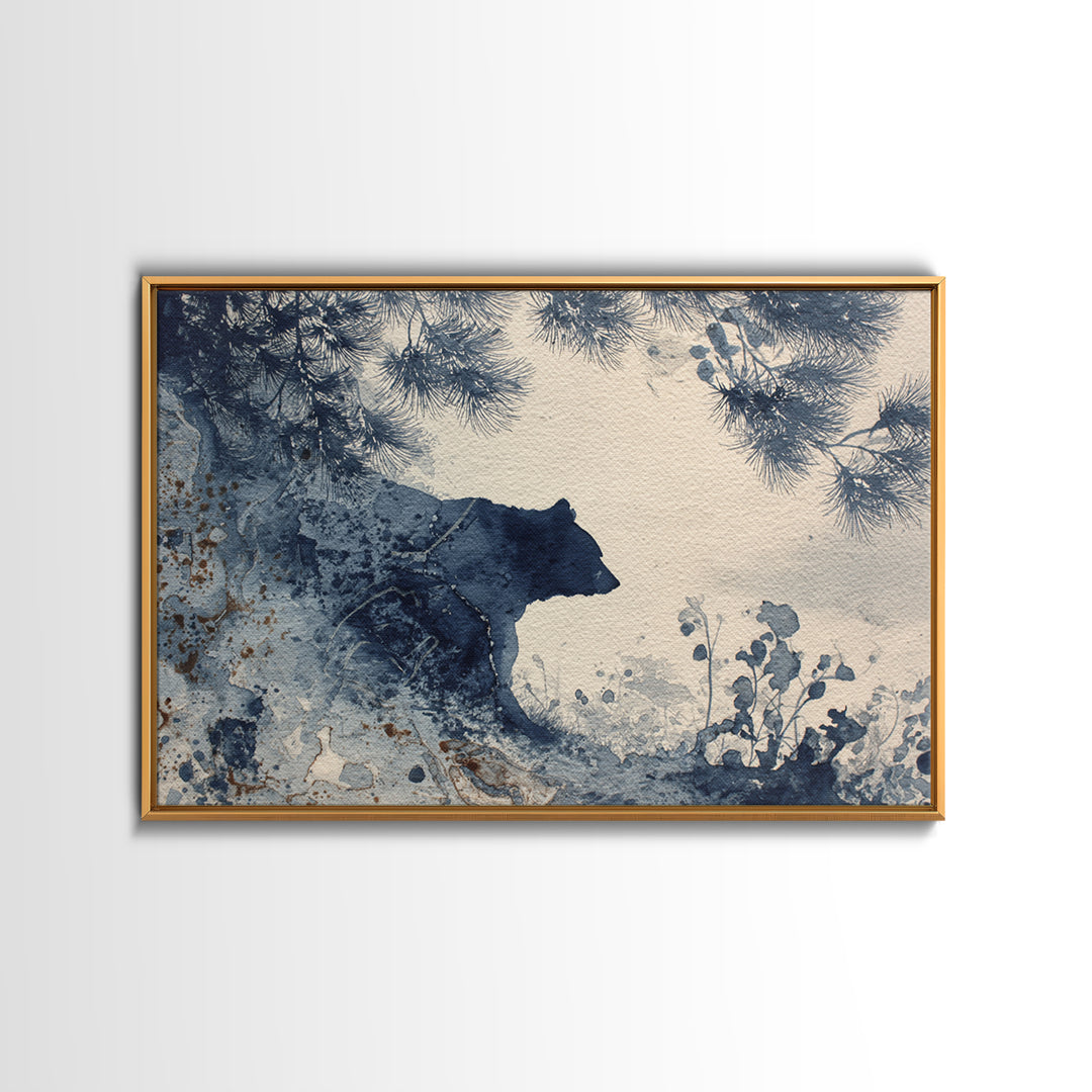 Pheasant Feathers and Acorns Arrangement Framed Canvas Print, Rustic Art, Abstract Wall Art, Farmhouse Decor, Fine Art, Rustic, RUS-3x2-20