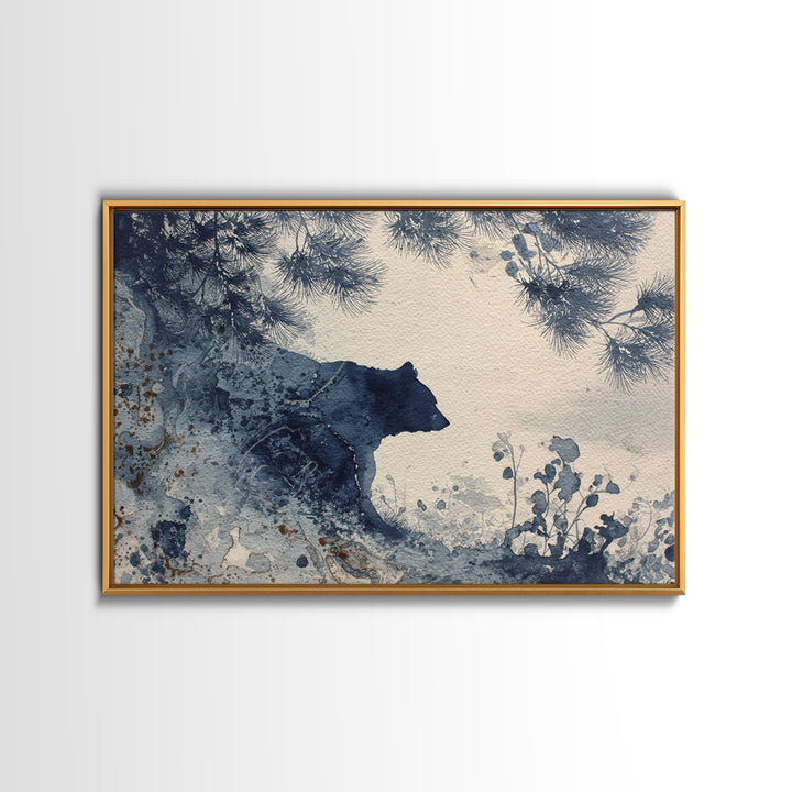Pheasant Feathers and Acorns Arrangement Framed Canvas Print, Rustic Art, Abstract Wall Art, Farmhouse Decor, Fine Art, Rustic, RUS-3x2-20