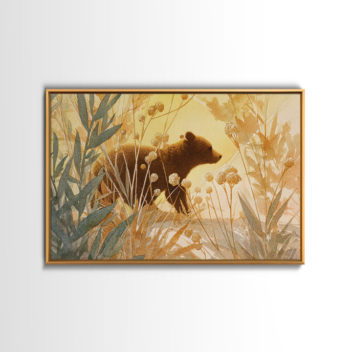 Buffalo Portrait with Western Texture Canvas Print, Rustic Art, Wood Wall Art, Farmhouse Decor, Rustic, Eclectic Wall Art, RUS-3x2-26