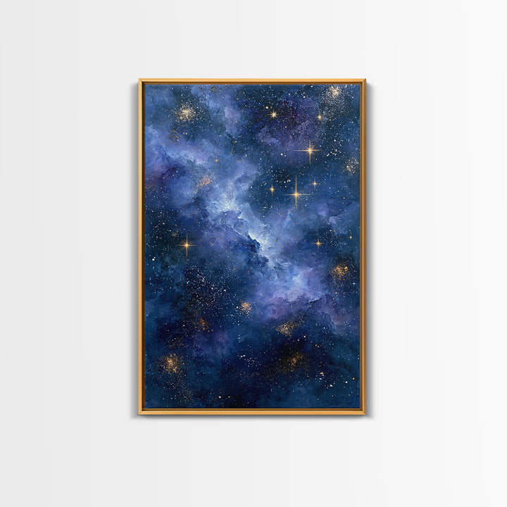Distant Star Cluster Framed Canvas Print, Space Art, Gallery Decor, Spa Decor, Fine Art, Serenity, Home Decor, Poster, SAR-2x3-28