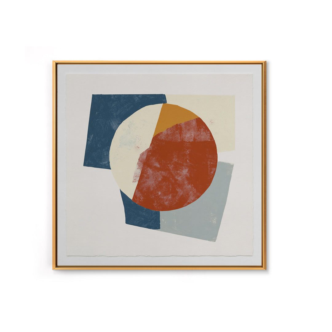 Minimal Sun over Pine Forest Framed Canvas Print, Scandinavian Art, Wall Art, Living Room Decor, Oil Painting, Nordic, SCA-1x1-41