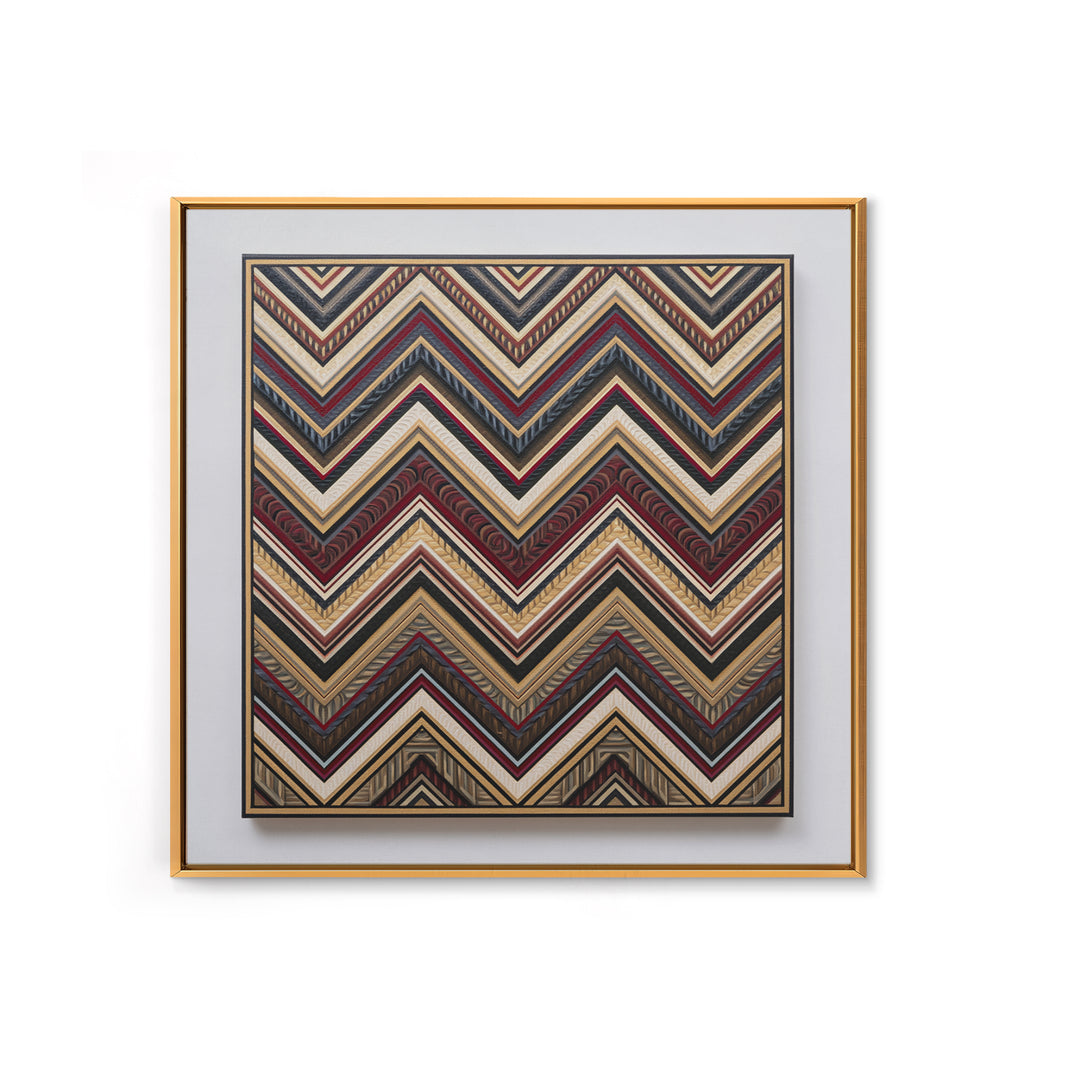 Herringbone Monochrome Pattern Framed Canvas Print, Scandinavian Art, Gallery Decor, Living Room Decor, Fine Art, Nordic, SCA-1x1-46