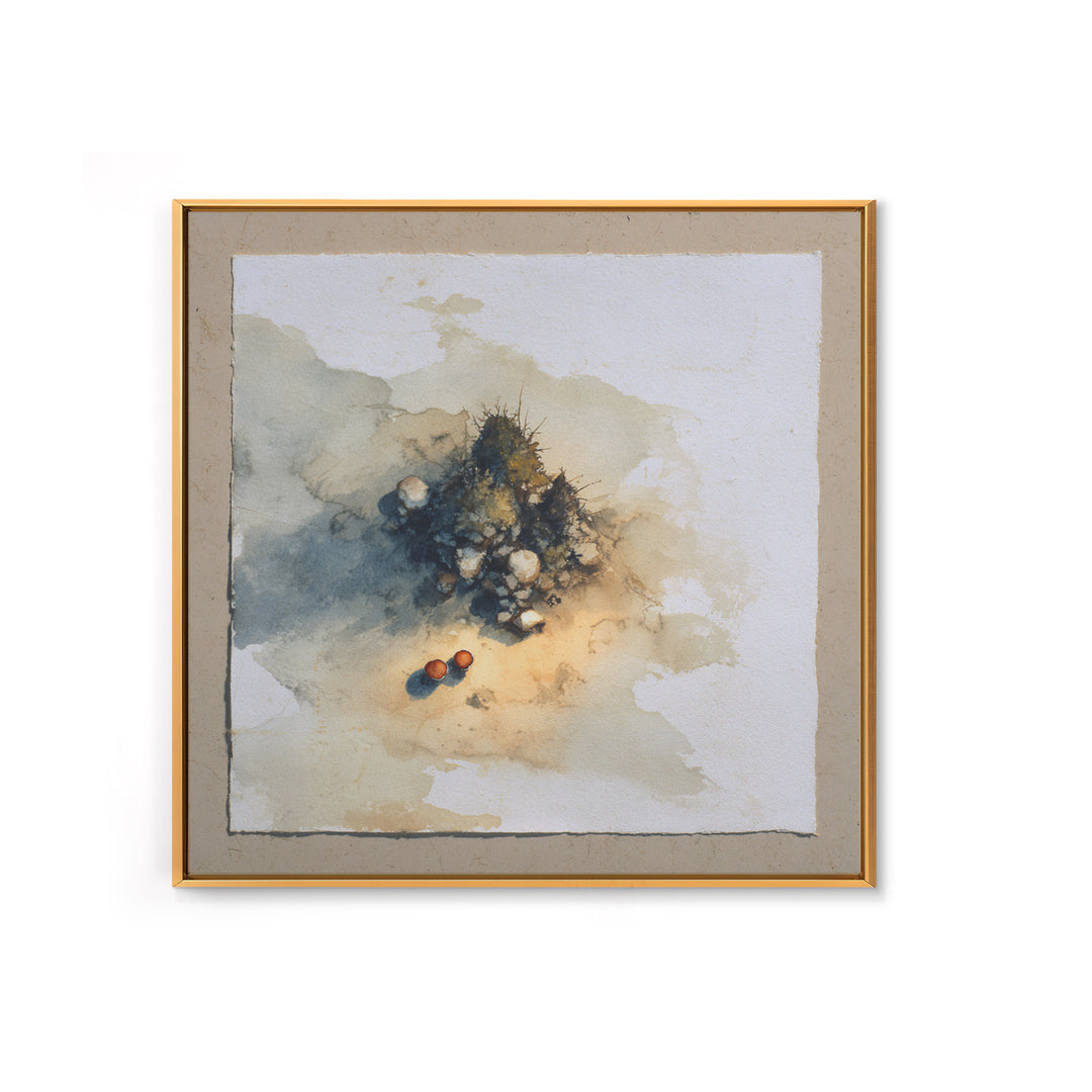 Winter Cabin Smoke Framed Canvas Print, Scandinavian Art, Scandinavian, Living Room Decor, Abstract Art, Nordic, Wall Art, SCA-1x1-66