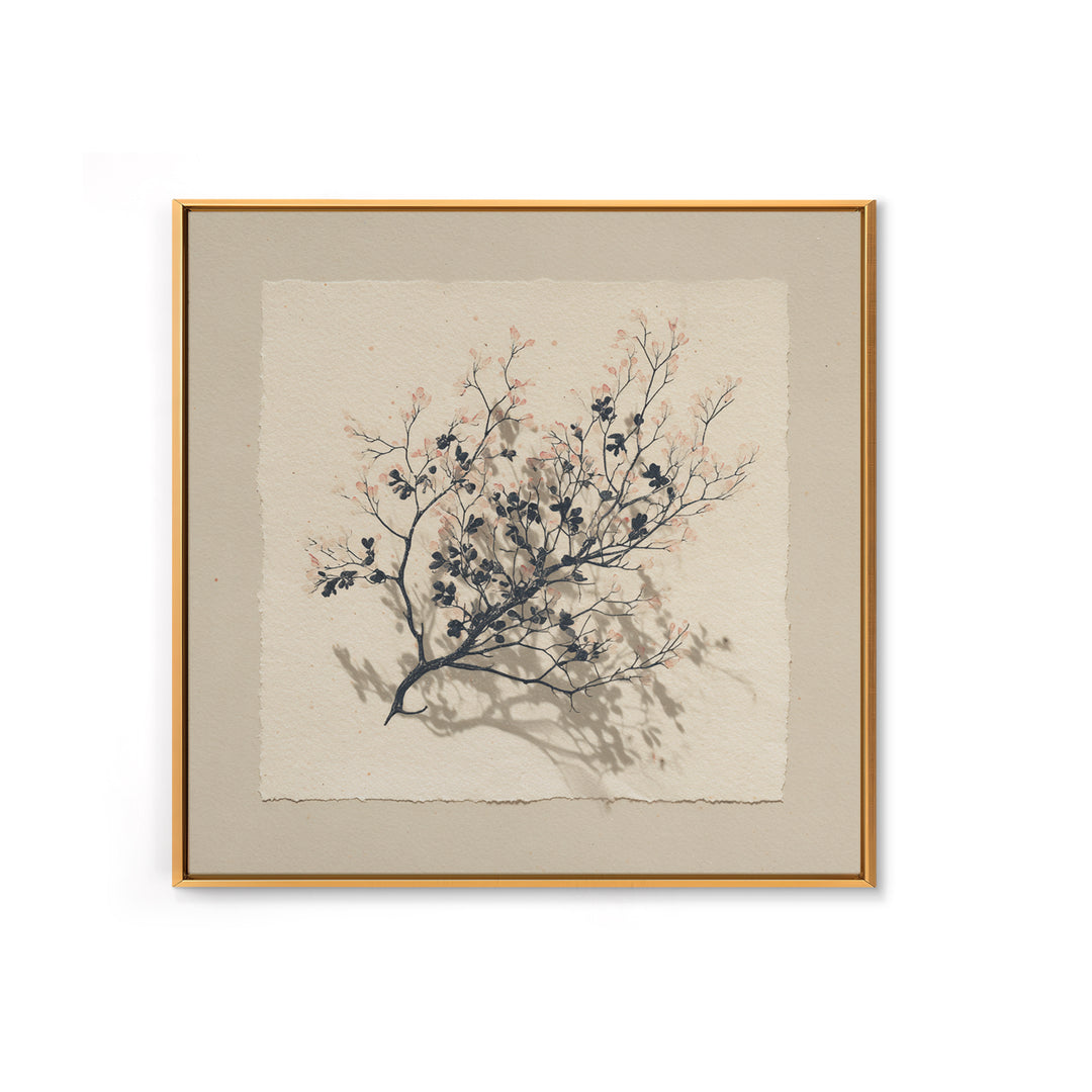 Quiet Coastal Rocks and Gray Sea Framed Canvas Print, Scandinavian Art, Scandinavian, Living Room Decor, Fine Art, Nordic, SCA-1x1-71