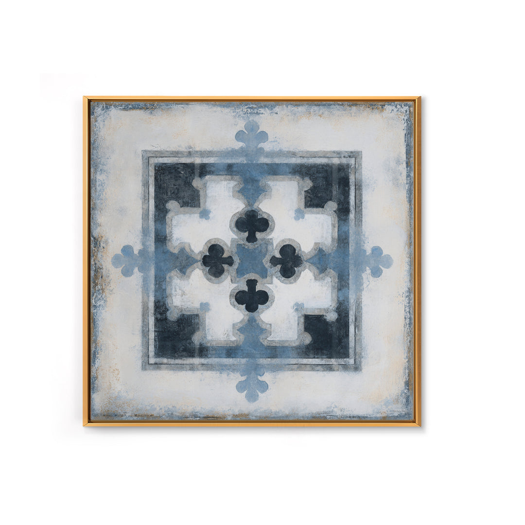Scandinavian Textile Pattern Framed Canvas Print, Scandinavian Art, Wall Art, Living Room Decor, Fine Art, Nordic, SCA-1x1-88
