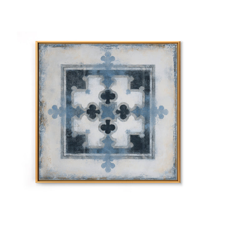 Scandinavian Textile Pattern Framed Canvas Print, Scandinavian Art, Wall Art, Living Room Decor, Fine Art, Nordic, SCA-1x1-88
