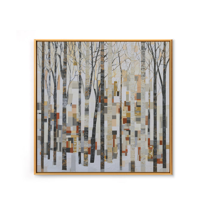 Snowy Nordic Forest Canvas Print, Scandinavian Art, Wall Hanging, Living Room Decor, Fine Art, Nordic, Living Room Wall Art, SCA-1x1-97