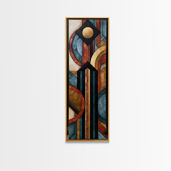 Simple Black House Shape Framed Canvas Print, Scandinavian Art, Boho Wall Decor, Living Room Decor, Fine Art, Nordic, SCA-1x3-19