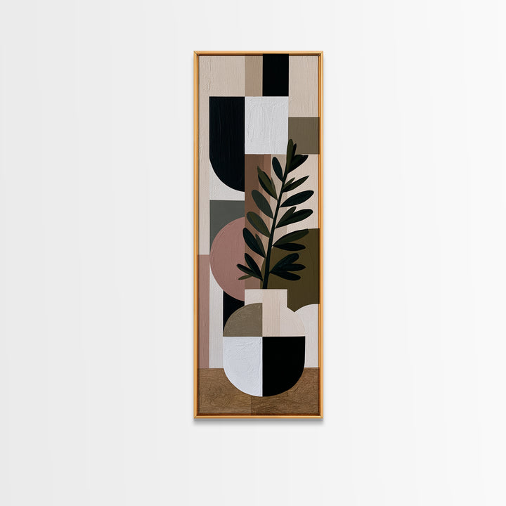 Hygge Candle and Pine Branch Still Life Canvas Print, Scandinavian Art, Wall Art Print, Living Room Decor, Oil Painting, Nordic, SCA-1x3-40