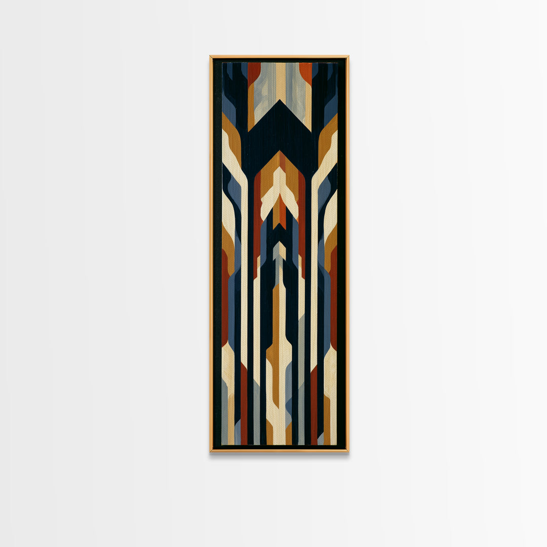 Simple Black House Shape Canvas Print, Scandinavian Art, Minimalist Decor, Living Room Decor, Abstract Art, Nordic, SCA-1x3-67