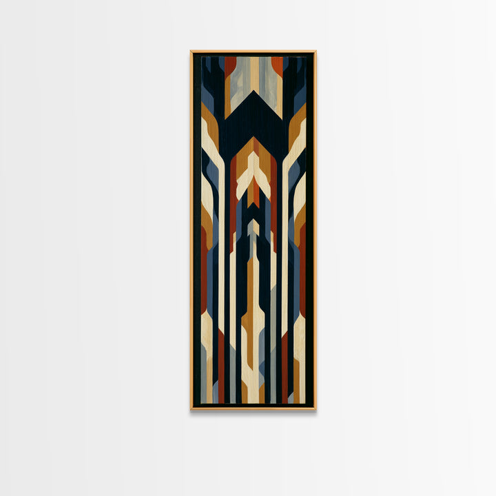 Simple Black House Shape Canvas Print, Scandinavian Art, Minimalist Decor, Living Room Decor, Abstract Art, Nordic, SCA-1x3-67