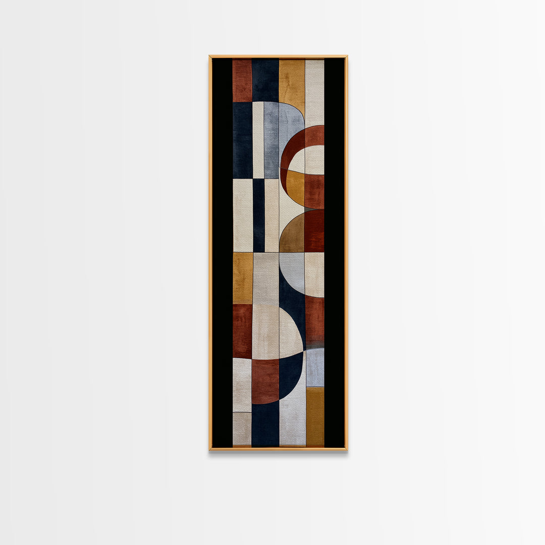 Soft Wool Texture Abstract Framed Canvas Print, Scandinavian Art, Room Decor, Living Room Decor, Nordic, Mid Century Modern, SCA-1x3-79