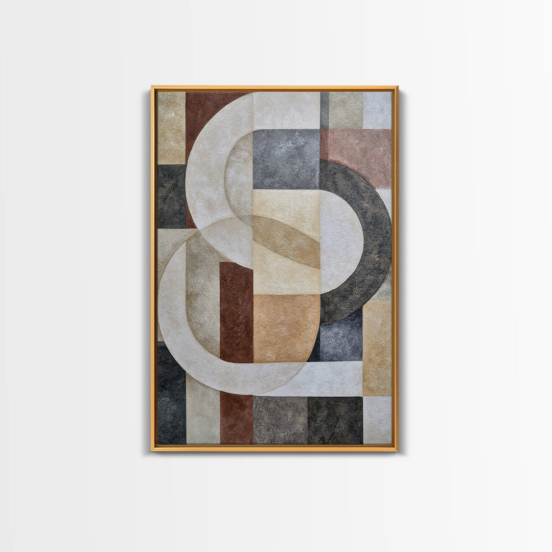 Soft Wool Texture Abstract Framed Canvas Print, Scandinavian Art, Scandinavian, Living Room Decor, Abstract Art, Nordic, SCA-2x3-75