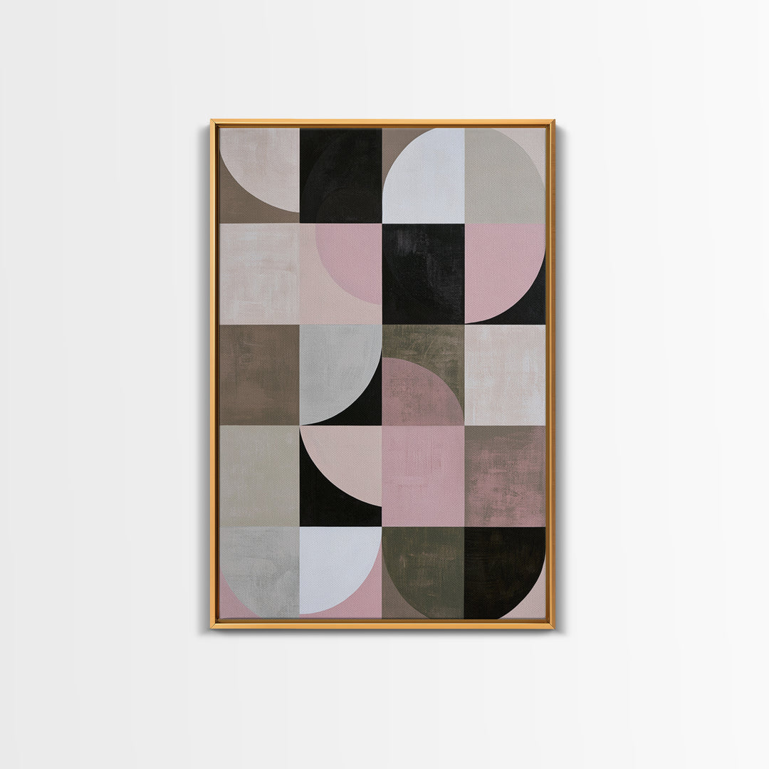 Scandinavian Textile Pattern Canvas Print, Scandinavian Art, Floral Wall Art, Living Room Decor, Nordic, Minimalist Decor, SCA-2x3-96