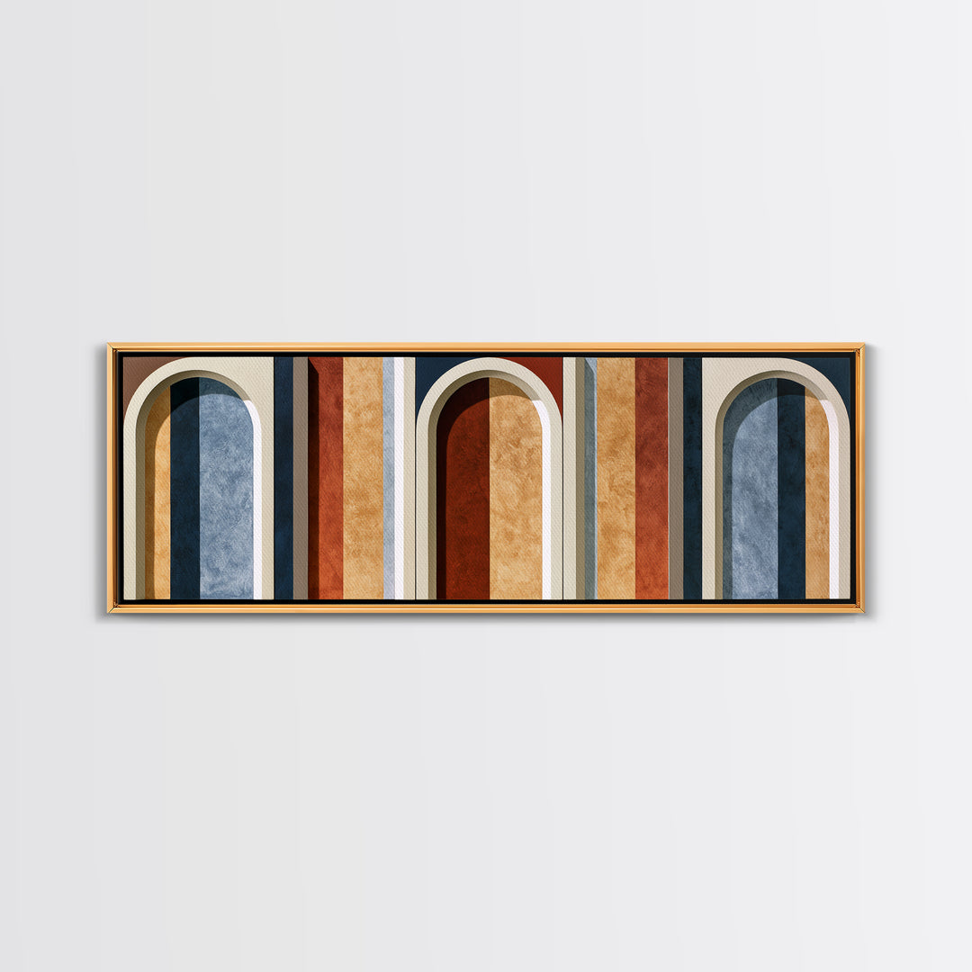 Abstract Arch Shapes Canvas Print, Scandinavian Art, Modern Decor, Living Room Decor, Abstract Art, Nordic, Wall Decor, SCA-3x1-54