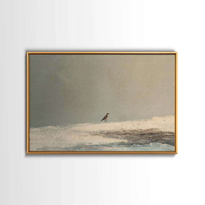 Nordic Folk Bird Framed Canvas Print, Scandinavian Art, Scandinavian, Living Room Decor, Fine Art, Nordic, Wall Art, Home Decor, SCA-3x2-15