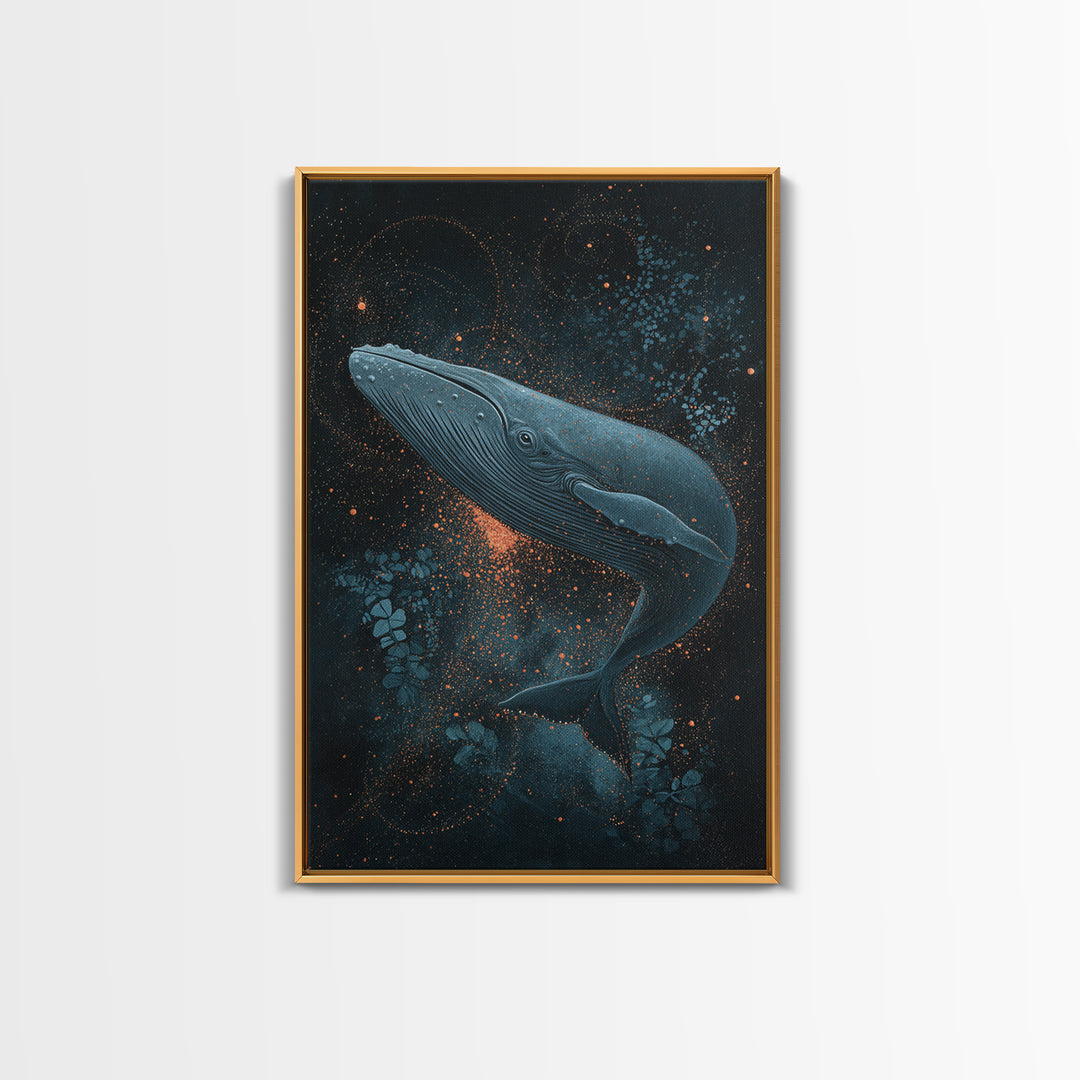 Crashed Satellite in a Desert Storm Framed Canvas Print, Scifi Art, Art Print, Living Room Decor, Fine Art, Orbit, Digital Art, SCI-2x3-3