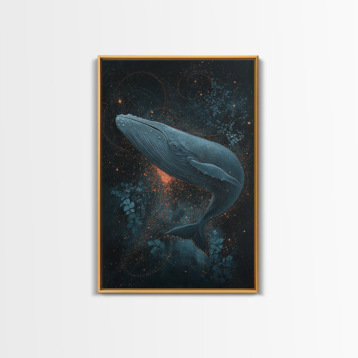 Crashed Satellite in a Desert Storm Framed Canvas Print, Scifi Art, Art Print, Living Room Decor, Fine Art, Orbit, Digital Art, SCI-2x3-3