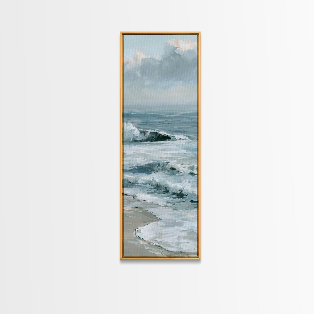 Calm Blue Horizon Canvas Print, Seascape Art, Coastal Wall Art, Coastal Decor, Fine Art, Seascape, Luxury Decor, Room Decor, SEA-1x3-14