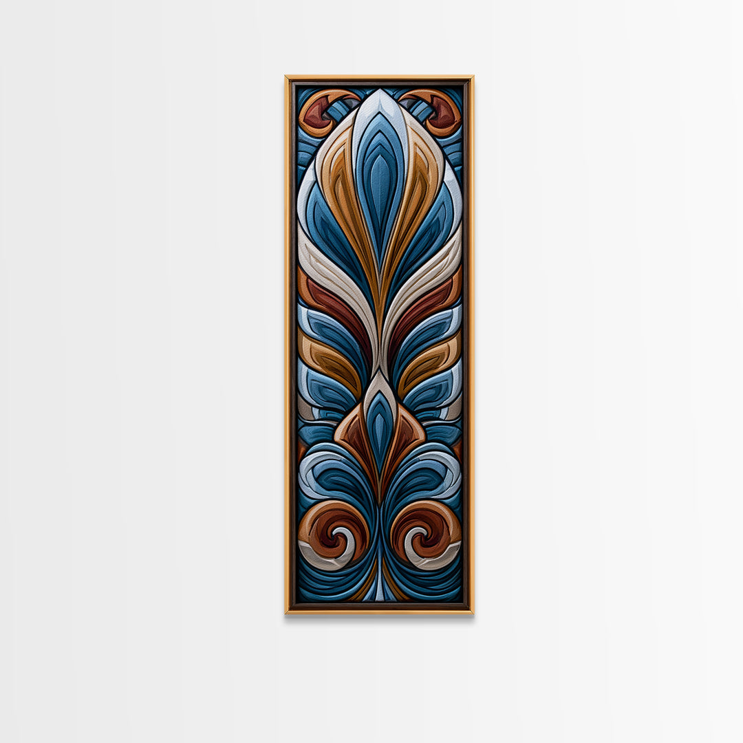Angel Wings Built from Symmetrical Arcs Canvas Print, Sacred Geometry Art, Wall Art, Living Room Decor, Fine Art, Geometry, SGA-1x3-35