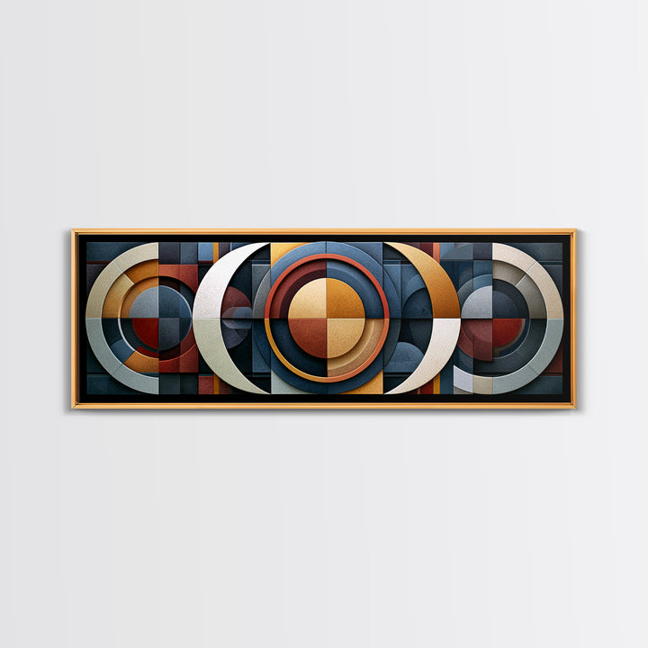Geometric Sun and Moon Balance Design Canvas Print, Sacred Geometry Art, Zen Wall Art, Living Room Decor, Fine Art, Geometry, SGA-3x1-20