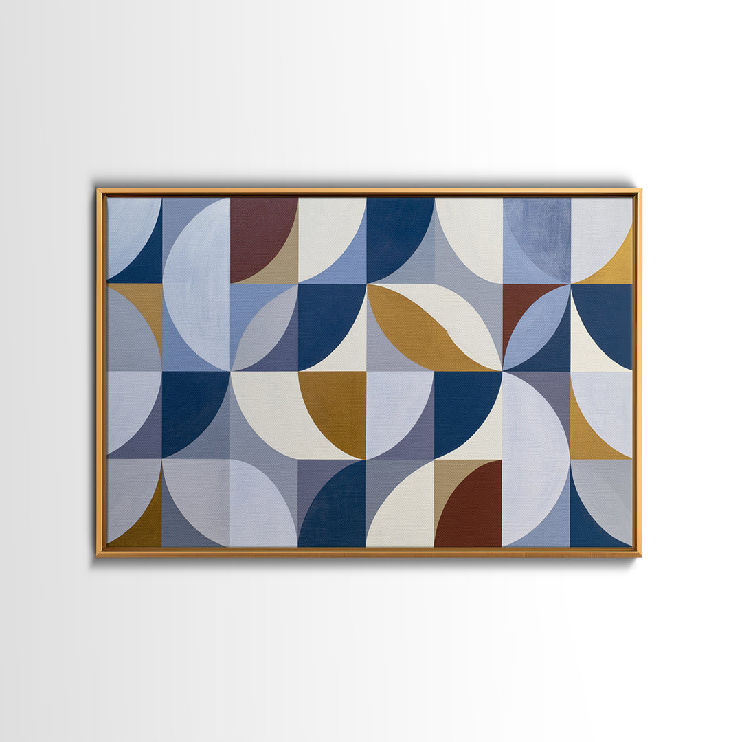 Crystal Grid Pattern Canvas Print, Sacred Geometry Art, Geometric Wall Art, Living Room Decor, Geometry, Neutral Decor, SGA-3x2-33