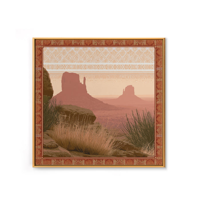 Monument Valley Silhouette Canvas Print, Southwestern Art, Native American Art, Southwestern Decor, Mesa, Luxury Decor, SOU-1x1-10