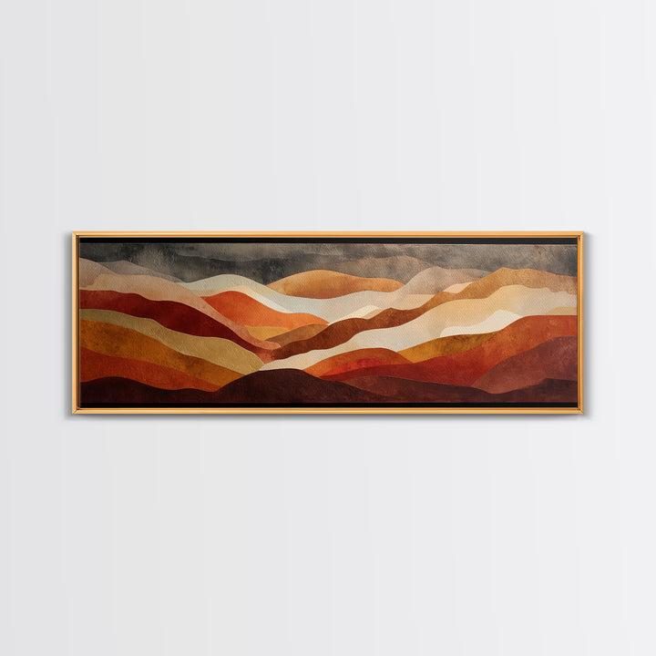 Saguaro Cactus under Enormous Sunset Canvas Print, Southwestern Art, Oil Paintings, Southwestern Decor, Fine Art, Mesa, SOU-3x1-42