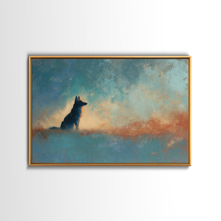 Dried Chili Peppers and Adobe Texture Canvas Print, Southwestern Art, Art Print, Southwestern Decor, Watercolor Art, Mesa, SOU-3x2-76