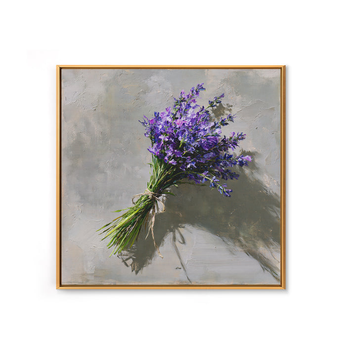 Lavender Bundle with Soft Shadow Canvas Print, Spa Art, Wildlife Wall Art, Spa Decor, Watercolor Art, Serenity, SPA-1x1-55