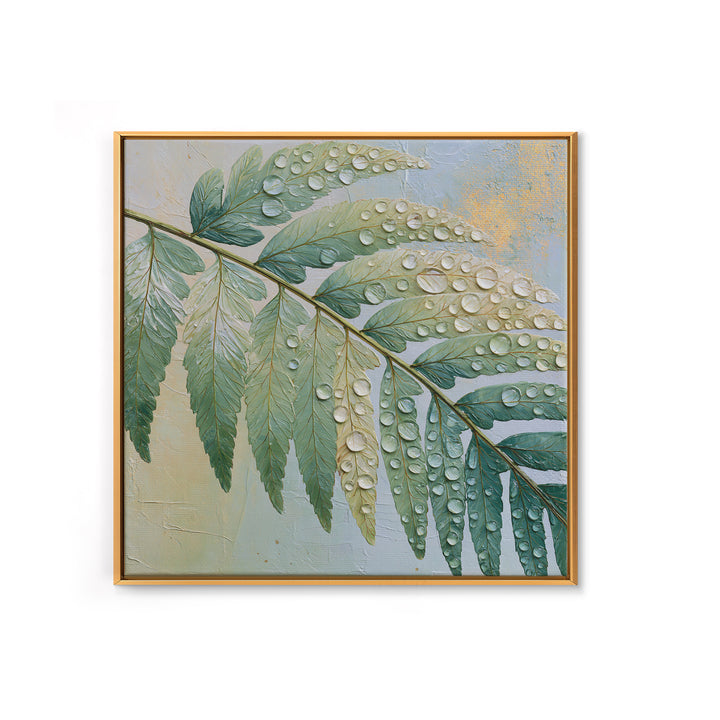 Fern Leaf Closeup Canvas Print, Spa Art, Gallery Decor, Spa Decor, Fine Art, Serenity, Wall Art, Home Decor, Wall Decor, SPA-1x1-59