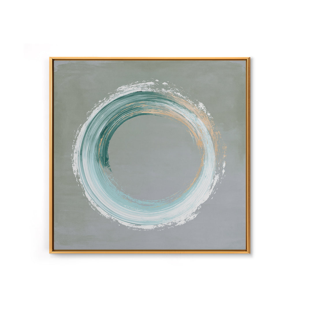 Minimal Zen Circle Brushstroke Framed Canvas Print, Spa Art, Fine Art Print, Spa Decor, Fine Art, Serenity, Wall Decor, SPA-1x1-80