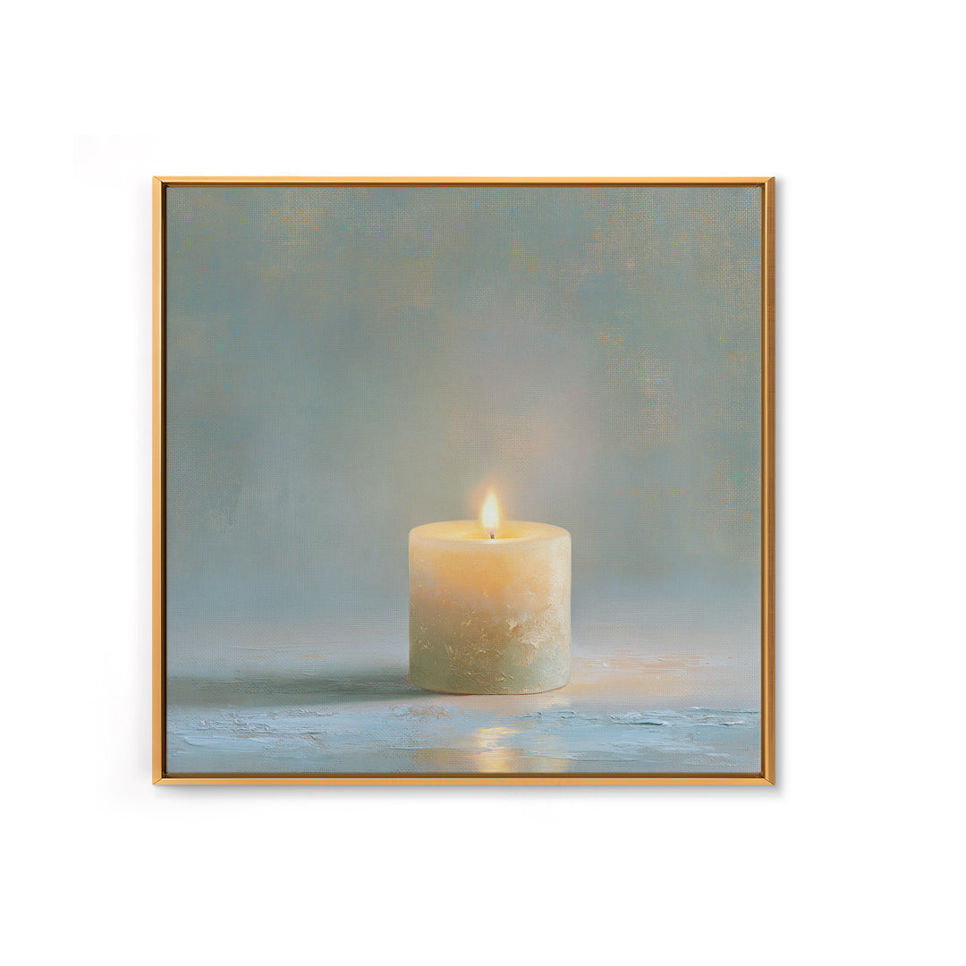 Warm Candle Flame Canvas Print, Spa Art, Statement Artwork, Spa Decor, Fine Art, Serenity, Printable Wall Art, Printable Art, SPA-1x1-9